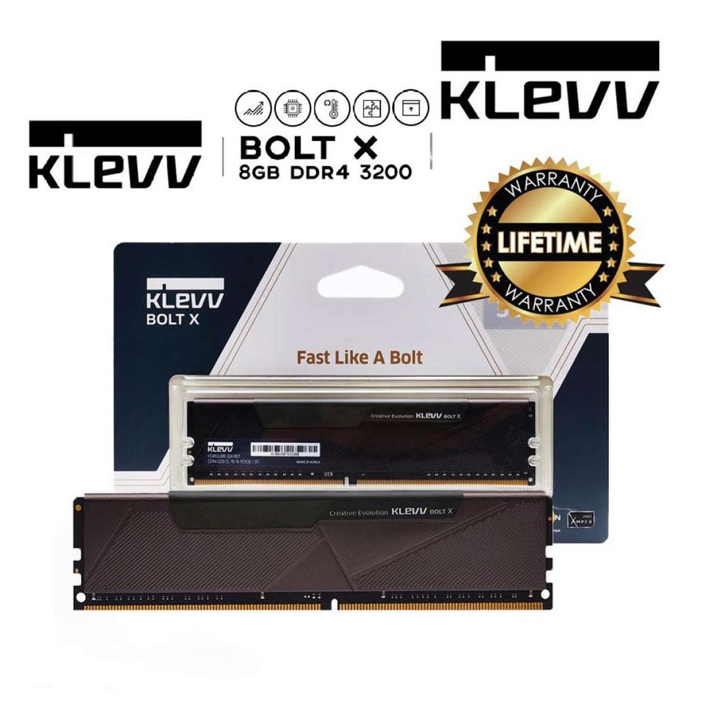 KLEVV BOLT X DDR4 3200MHz メモリ 32G (2x16) メモリー KLEVV DDR4 3200 64GB (32GB x 2) KLEVV Bolt X DDR4 32GB