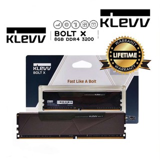 ภาพขนาดย่อสินค้า8GB / 16GB / 32GB / 3200MHz DDR4 RAM PC (แรมพีซี) KLEVV BOLT X Lifetime Warranty