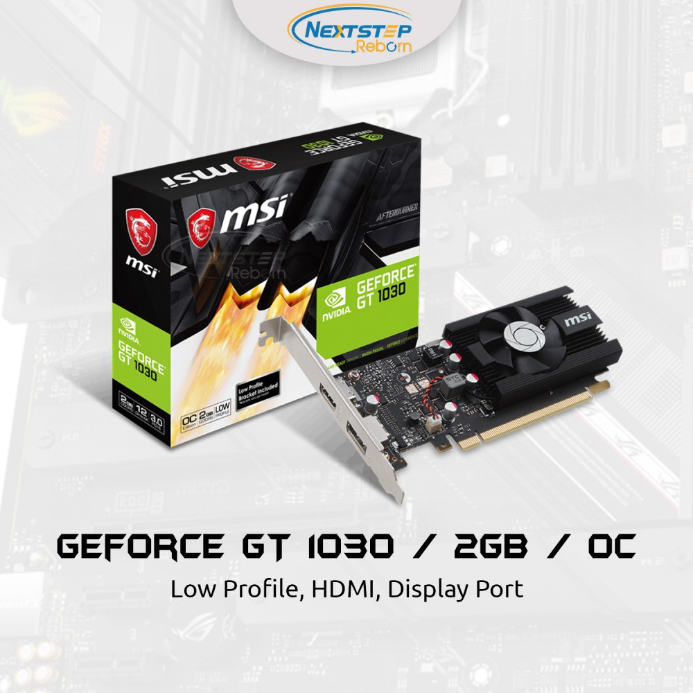 MSI Nvidia GeForce GT 1030 2GB OC Low Profile GDDR5 64Bit สินค้าใหม่ ...