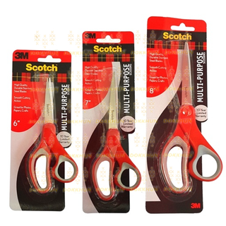 กรรไกร อเนกประสงค์ สก๊อตช์ Scotch 3M 6/7/8 นิ้ว Multi-Purpose Scissors