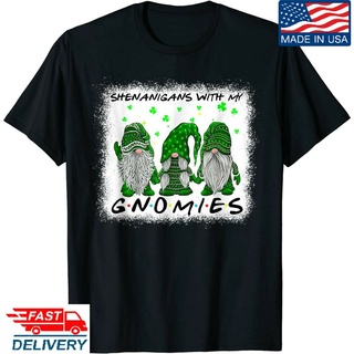 เสื้อยืดสีขาว - Shenanigans กับ My Gnomies เซนต์แพทริกวัน Gnome Shamrock เสื้อยืด, เสื้อยืดน่ารัก