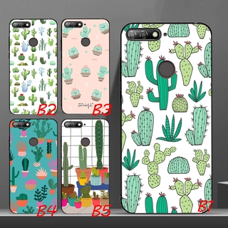 เคสโทรศัพท์ซิลิโคนลายกระบองเพชรสําหรับ Huawei Y 6 Y 7 Y 9 Prime 2019 Y 6 2018 Y7 2019 Y6 Prime Y 7 Prime 2019