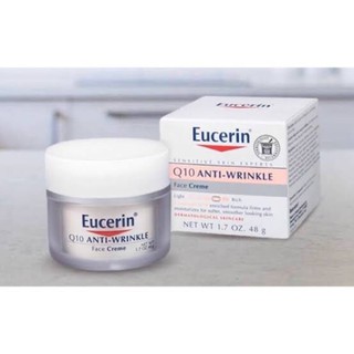 Eucerin Q10 Anti-Wrinkle Face Creme 48g.ครีมเพิ่มความชุ่มชื้นต่อต้านริ้วรอย