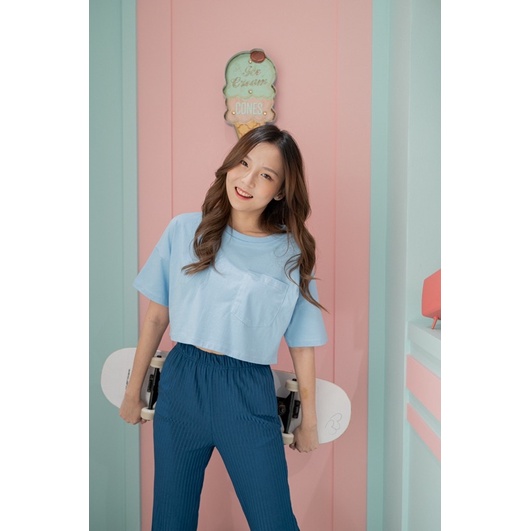 ถูกที่สุด-candy-top-crop-เสื้อครอปผ้าคอตตอน100