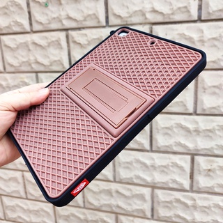 เคสแท็บเล็ตยาง ลายวาฟเฟิล พร้อมขาตั้ง กันกระแทก สําหรับ IPAD Air 1 2 air5 6 Pro 9.7 2016 6th Gen 9.7 2018 5th Generation 2017