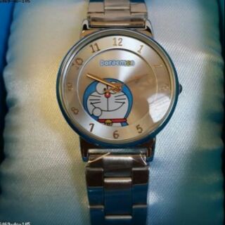นาฬิกาเข็ม สายเหล็ก ลาย โดเรม่อน (Doraemon) หน้าปัดเล็ก ขนาดกว้าง 2 cm