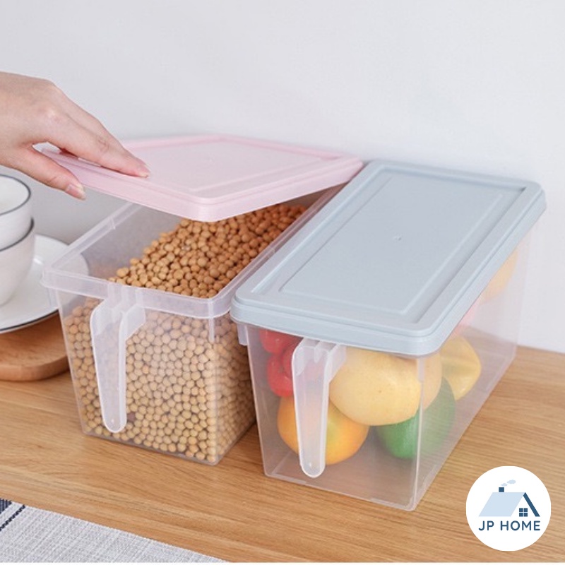 [Ready Stock] Fridge Food Storage Box Organizer With Lid Handle