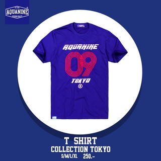 T-shirt  เสื้อยืด AQUANINE-TOKYO (BLUE)ลิขสิทธิ์แท้S-5XL