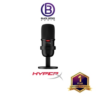 HyperX SoloCast ไมค์ USB / ไมค์คอนเดนเซอร์ / ไมค์เกมมิ่ง / ไมค์แคสเกม / อัดเสียง (BlackOfficeAudio)