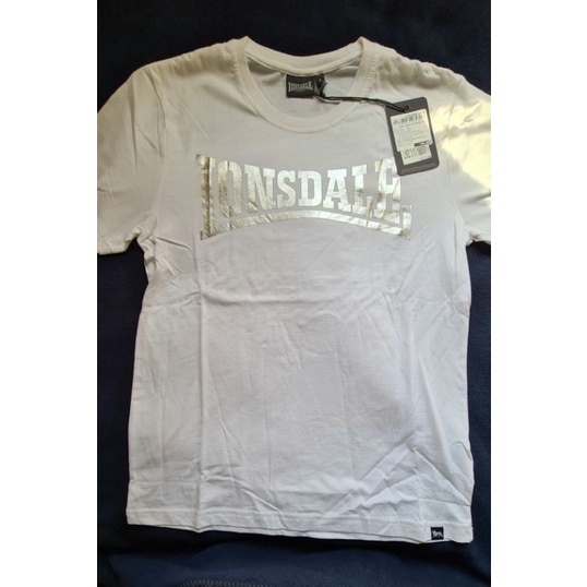 เสื้อยืดคอกลมสีขาว-lonsdale