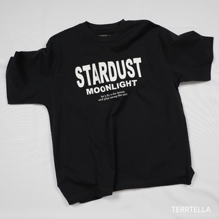 เสื้อยืดสีขาวTerrtella เสื้อยืดทรง Oversized ลาย StardustS-4XL