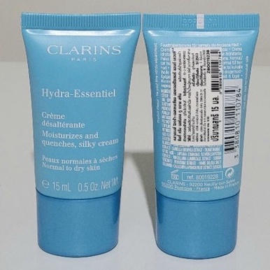 clarins-hydra-essentiel-moisturizes-and-quenches-silky-cream-15ml-บอกลาผิวแห้งตึงด้วยครีมบำรุงผิวหน้า-จากคลาแรงส์