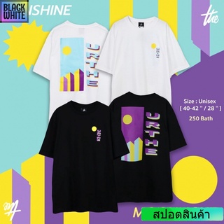 Urthe  เสื้อยืด รุ่น  SUN &amp; MOON  unisex oversize