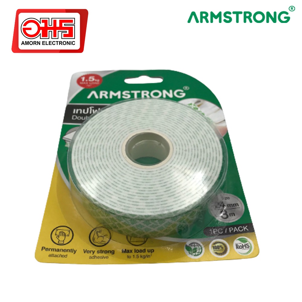 armstrong-เทปโฟม-2-หน้า-ขนาด-24x3-เมตร-สำหรับงานรับนำ้หนัก-อมรออนไลน์