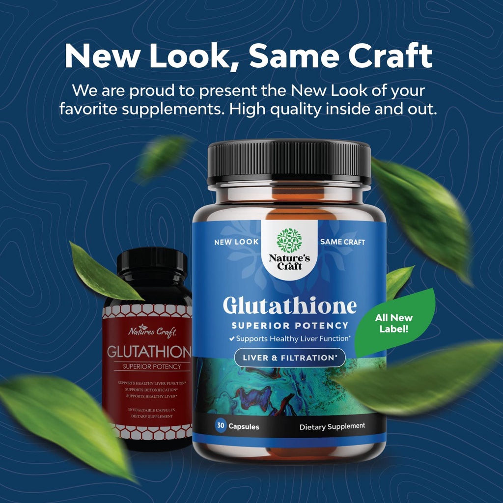 glutathione natures craft อาหารเสริมบำรุงตับ Natures Craft Pure Glutathione Supplement with Gluta -  Milk Thistle /30 Capsules