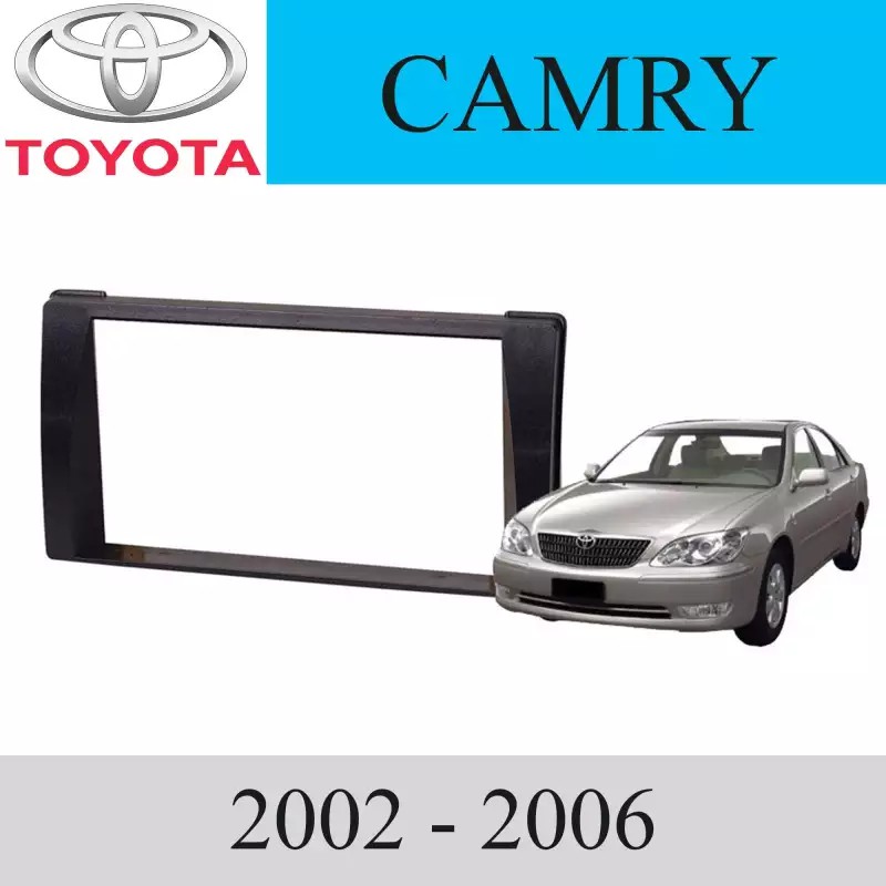 หน้ากากวิทยุ-รถยนต์-toyota-รุ่น-camry-ปี-2002-2006-สีดำ