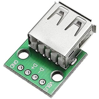 A013 USB ตัวเมียพร้อม PCB USB Female Breakout Board Type A 2.54 เหมาะสำหรับงาน Arduino/MUC/Board DIY