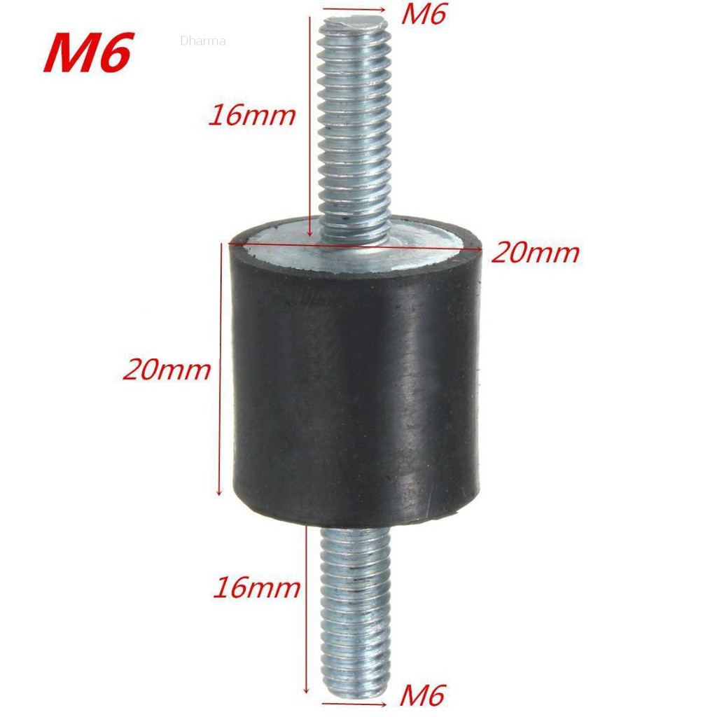 dharma-เมาท์ยางกันสั่นสะเทือน-m5-m6-m8-สําหรับปั๊มลม-4-ชิ้น