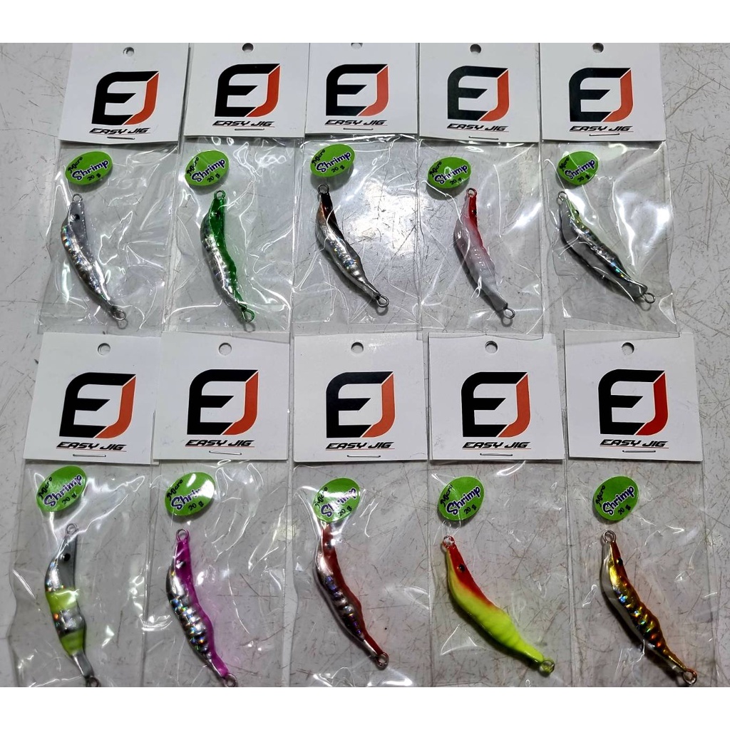 เหยื่อจิ๊ก EASY JIG Shrimp 20g. | Shopee Thailand