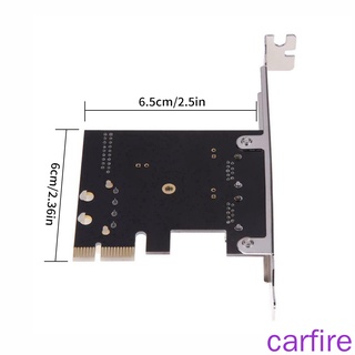 ภาพขนาดย่อของภาพหน้าปกสินค้าPCI-E to USB Adapter Card USB 3.0 5 Gbps Speed Hub Extension Card with Dual Ports 20-pin จากร้าน carfire.th บน Shopee ภาพที่ 6