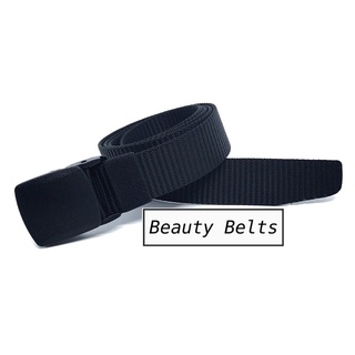 Beauty Belts เข็มขัดผ้าหัวพลาสติกหนา unisex เล็ก/ใหญ่