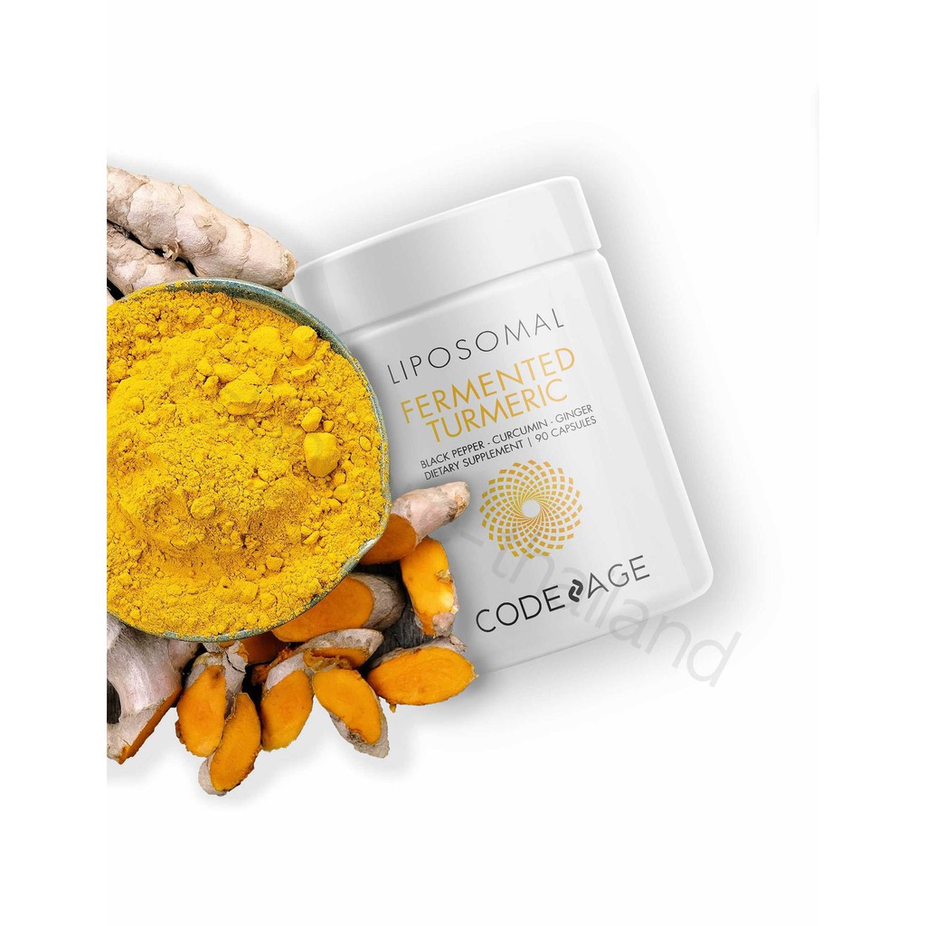 ภาพสินค้าCodeage Liposomal Fermented Turmeric Curcumin 95% (90 แคปซูล) สารสกัดขมิ้นชัน ต้านการอักเสบ ลดอาการท้องอืด ท้องเฟ้อ จากร้าน wiwanya บน Shopee ภาพที่ 1