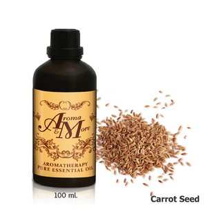 Aroma&amp;More CARROT Seed Essential Oil 100% / น้ำมันหอมระเหยเมล็ดแครอท 100% India 100ML