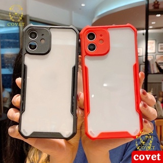 สินค้า COVET โปร่งใสสี่มุมกันกระแทกและกันกระแทก เคสมือถือ Case เข้ากันได้สำหรับ iPhone สำหรับ เคสไอโฟน เคสไอโฟน11 12 13 Pro Max X XS MAX XR 7 8 Plus SE 2020