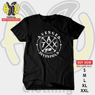 เสื้อยืด ผ้าฝ้าย พิมพ์ลาย Avenged SEVENFOLD Combed 30s Music สําหรับผู้ชาย และผู้หญิงสามารถปรับแต่งได้