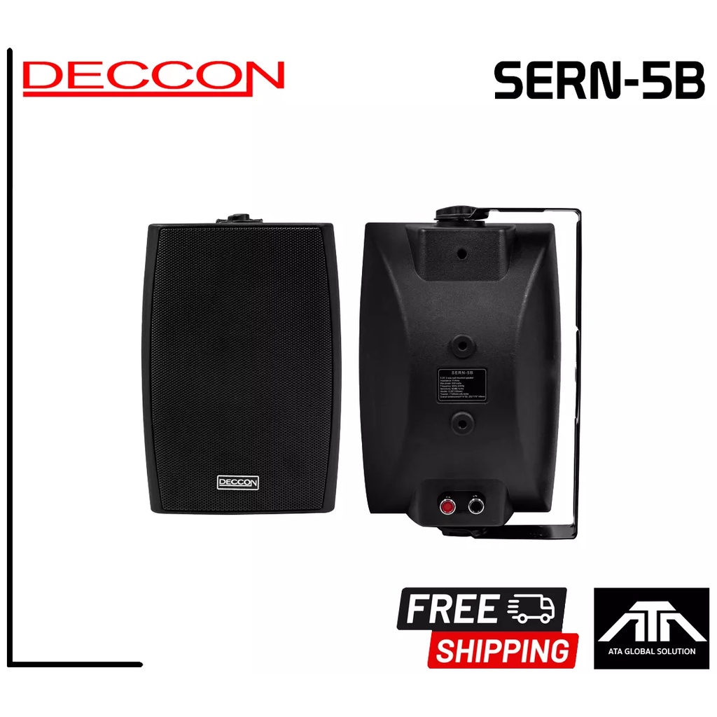 ราคาต่อ-1-คู่-deccon-sern-5b-ตู้ลำโพงแขวน-5-นิ้ว-สีดำ-ลำโพงแขวน-ตู้ลำโพงdeccon-ยี่ห้อ-deccon-รุ่น-sern-5b