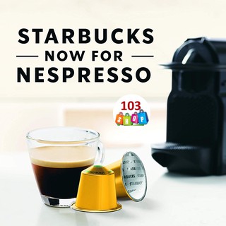 ภาพขนาดย่อของภาพหน้าปกสินค้าแคปซูลสตาร์บัคส์ ใช้กับเครื่อง Nespresso Starbucks Capsules กาแฟ สตาร์บัค สคาบัค Starbuck Espresso จากร้าน 103shop บน Shopee ภาพที่ 5
