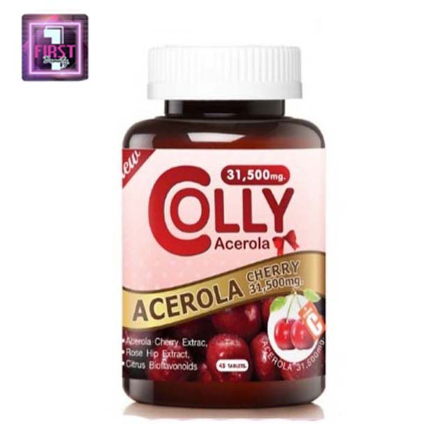 colly-acerola-cherry-31-500-mgคอลลี่-อะเซโรล่า-เชอร์รี่-วิตามินซีสูง45เม็ด1กระปุก
