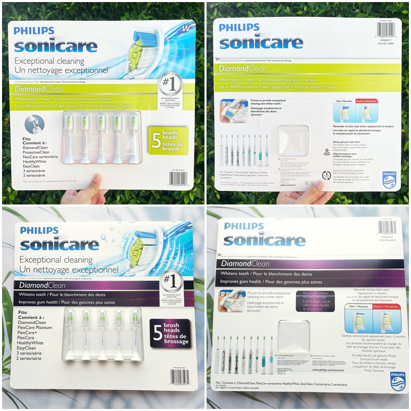 ฟิลิปส์ หัวแปรงสีฟันไฟฟ้า Sonicare DiamondClean Replacement Brush Heads ...