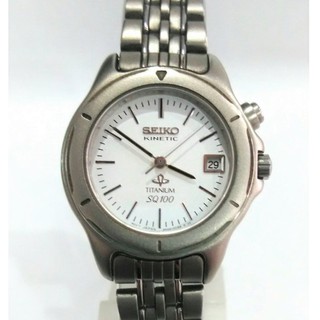 Seiko Kinetic Titanium Sapphire หญิง รุ่น3M22-0B30