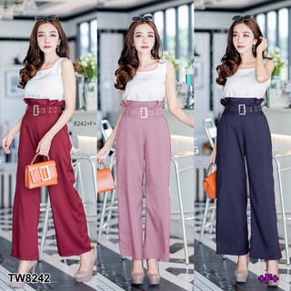 AK 8242 Set 2 ชิ้น เสื้อกล้ามผ้าเนื้อดี มาพร้อมกางเกงเอวสูง