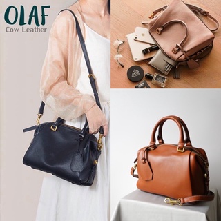 (เหลือ17xx กดซื้อในLIVE)DTALES Olaf กระเป๋าหนังวัวแท้ 100% ทรงหมอน สวยคลาสสิค หนังนุ่มมือทั้งใบ กระเป๋าสะพาย