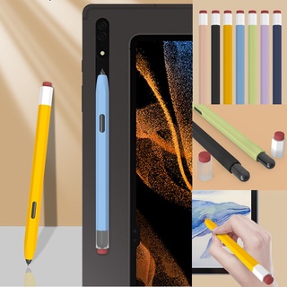 เคสซิลิโคนนิ่ม พร้อมช่องใส่ปากกา สําหรับ Samsung Galaxy Tab S6 Lite S7 S8 + Plus S8 SM-P610 SM-P615 SM-X700 SM-X800