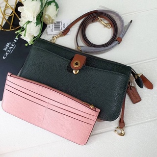 🎀 (สด-ผ่อน) กระเป๋าสะพาย สีเขียว COACH C5368 NOA POP UP MESSENGER IN COLORBLOCK