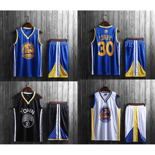 ภาพหน้าปกสินค้าชุดเสื้อแขนกุด และ กางเกงขาสั้น พิมพ์ลาย NBA Golden State Warriors NO.30 curry สำหรับเล่นกีฬาบาสเก็ตบอล ที่เกี่ยวข้อง