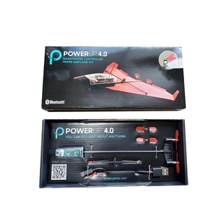 POWERUP 4.0 Smartphone Controlled Paper Airplane ( Red ) - iOS / Android