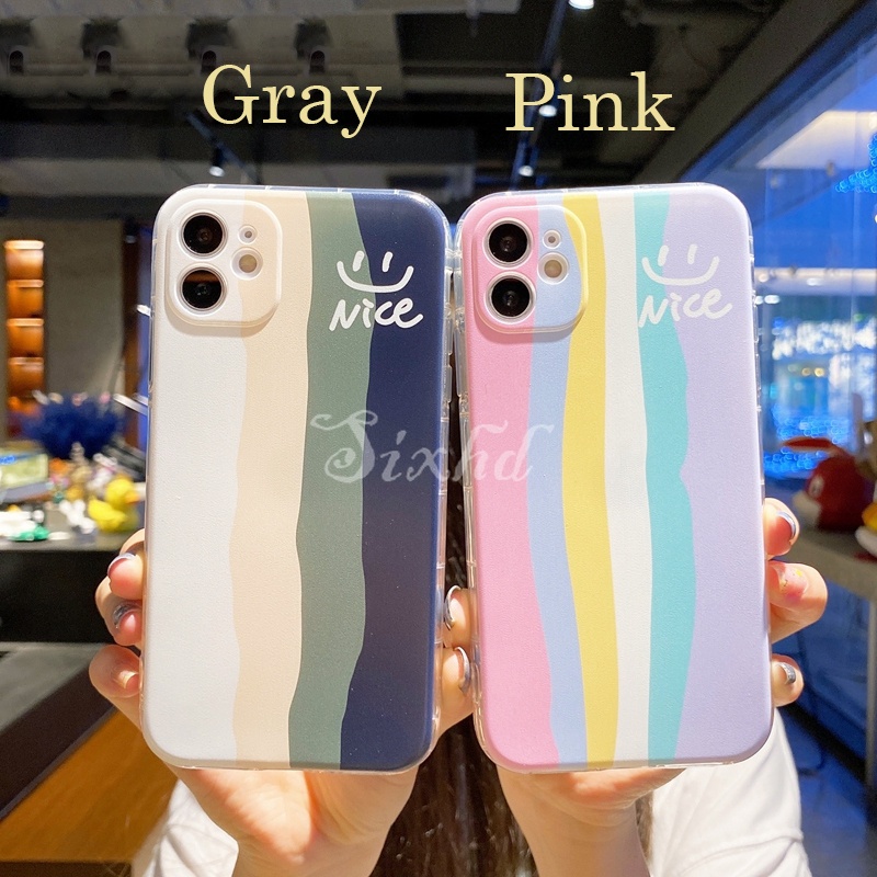 เคส-realme-7i-c17-7-pro-c15-c12-c11-realme-7-5g-6i-xt-5-5s-5i-realme-6-x50-pro-phone-case-fashion-rainbow-smiley-face-silicone-soft-protective-anti-fall-back-cover