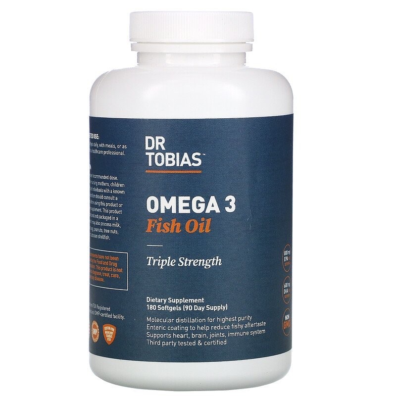 new-พร้อมส่ง-dr-tobias-omega-3-fish-oil-triple-strength-180-softgels
