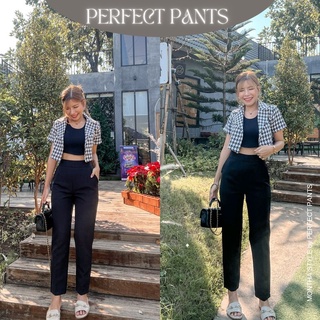 ภาพหน้าปกสินค้าPerfect pants กางเกงทำงาน ขากระบอกเล็กเอวสูงซิปหลัง ที่เกี่ยวข้อง