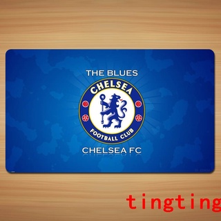 สินค้า Chelsea  แผ่นรองเมาส์โลโก้ทีมเชลซีสีน้ำเงินแผ่นรองโต๊ะฟุตบอลสุดพิเศษเพื่อแมปแป้นพิมพ์ยางธรรมชาติแบบหนาพิเศษ