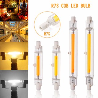 【ส่งฟรีเมื่อซื้อครบ 99บาท】DF Mini Dimmable R7S Led Glass Light Energy Saving COB LED Lamp Bulb Perfect Replace Halogen
