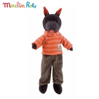 Moulin Roty ตุ๊กตาออร์แกนิค ตุ๊กตาผ้าเน่า ตุ๊กตาหมาป่า ตุ๊กตาเด็กอ่อน ขนาด 30cm-50cm Igor La Grande Famille MR-632116