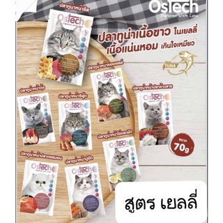 ภาพหน้าปกสินค้าออสเทค (Ostech Ultra) อาหารแมว อาหารเปียกแมว อาหารซอง 70g สูตรเยลลี่ และ เกรวี่ ที่เกี่ยวข้อง