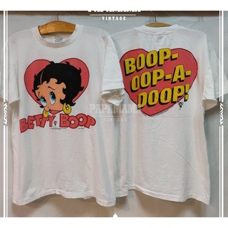 [ Betty Boop ]  Vintage @1994 เสื้อการ์ตูน เสื้อวินเทจ เบทตี้บูป papamama vintage