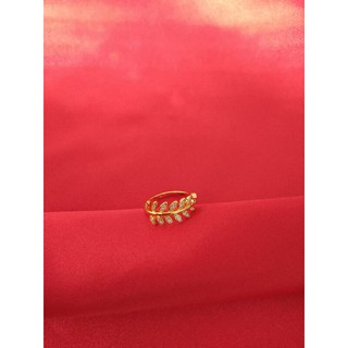 ภาพขนาดย่อของภาพหน้าปกสินค้าแหวนใบมะกอก Freesize จากร้าน fashiongold บน Shopee