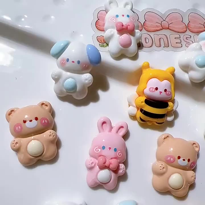 20-ชิ้น-เซต-กระต่ายน่ารัก-หมีผึ้ง-เรซิ่น-แพทช์-เคสโทรศัพท์-วัสดุตกแต่ง-diy-กิ๊บติดผม-รองเท้า-หัวเข็มขัด-หมวก-อุปกรณ์เสริม